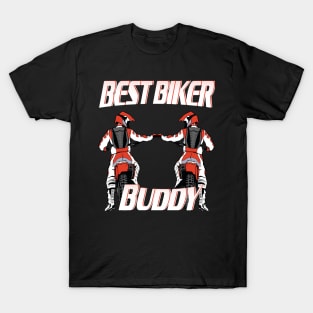 Best Biker Buddy Motorcycle Friendship Gift T-Shirt